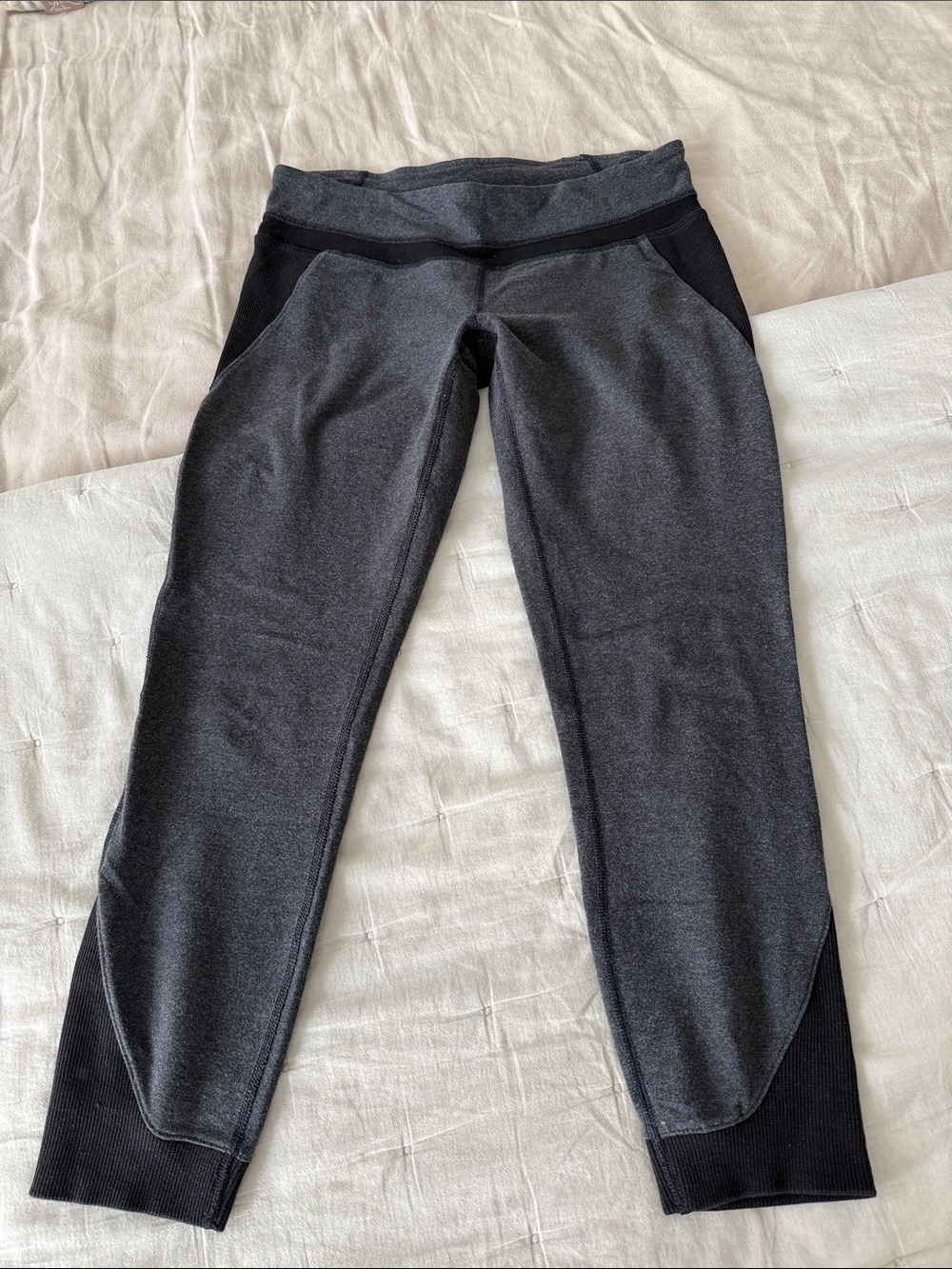 lululemon athletica Dark Gray and Black Jogger Pants